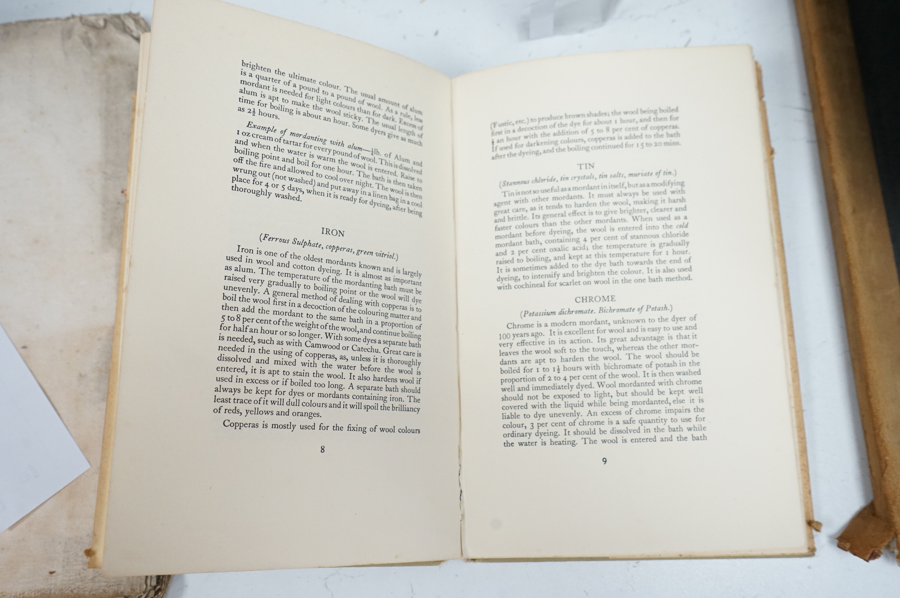 Mairet, Ethel, Vegetable Dyes, hardback book, publ. Faber ltd